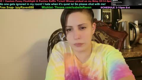Snapshot of _isabelleraven chatting on April 28, 8:36 pm IsabelleRaven online show from April 28, 8:36 pm