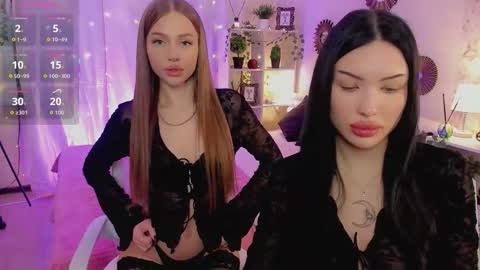 Jess blond and Leila brunette online show from February 13, 1:18 pm