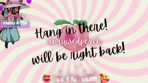 Snapshot of abruisedpeach chatting on June 3, 2:47 am Peach online show from June 3, 2:47 am