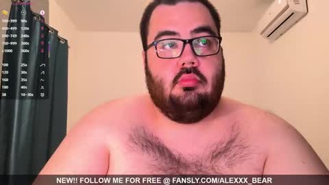 alexxxbear online show from February 6, 6:00 pm
