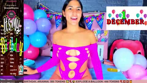 Snapshot of ariannalewis1 chatting on December 1, 7:41 pm Arianna online show from December 1, 7:41 pm