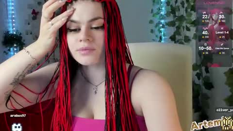 Snapshot of artemis696 chatting on September 13, 8:52 pm Artemis  my pvt is open and lovense is active  online show from September 13, 8:52 pm