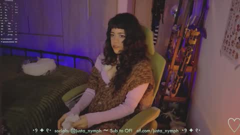   Im Nym  Justa nymph on twitter and IG online show from March 12, 11:55 pm