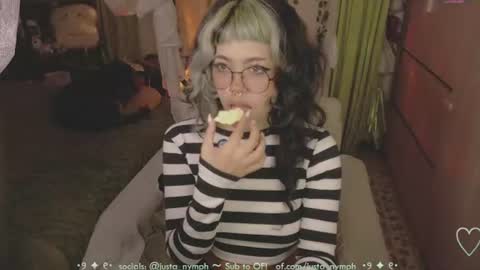   Im Nym  Justa nymph on twitter and IG online show from August 6, 11:28 pm