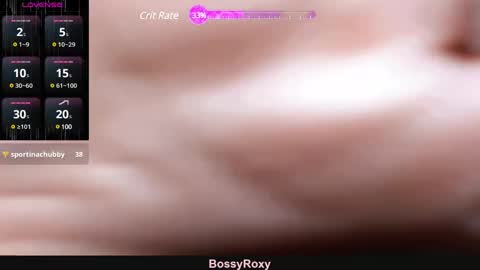 Snapshot of bossyroxy84 chatting on February 16, 7:59 am bossyroxy84 online show from February 16, 7:59 am