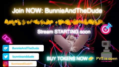 Snapshot of bunnieandthedude chatting on November 9, 3:38 am BUNNIE and THE DUDE TheLebowskis online show from November 9, 3:38 am