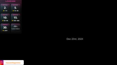 Snapshot of camilagomezz chatting on December 24, 1:16 am Camila online show from December 24, 1:16 am