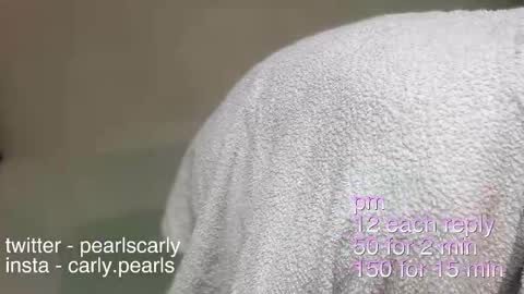 Snapshot of carlypearls chatting on December 26, 12:38 pm Carly Pearls online show from December 26, 12:38 pm