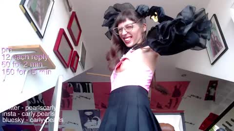 Snapshot of carlypearls chatting on January 24, 11:26 am Carly Pearls online show from January 24, 11:26 am