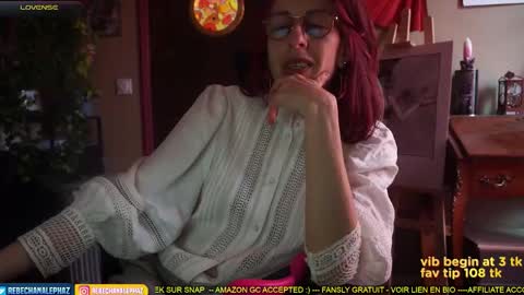 Snapshot of chanalephaz chatting on March 13, 1:18 pm Rebecca online show from March 13, 1:18 pm