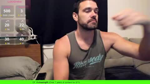 Snapshot of chasemason20 chatting on July 24, 9:24 pm Onlyfans chasingfit Instagram the arguer Twitter chasingfitOF online show from July 24, 9:24 pm