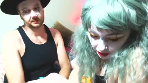 Snapshot of clownsecrets chatting on July 28, 3:13 am Clown Secrets online show from July 28, 3:13 am
