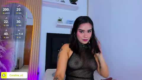 Snapshot of coraline_v chatting on May 23, 12:09 pm Coraline connected from 10 pm to 6 am Colombia time online show from May 23, 12:09 pm