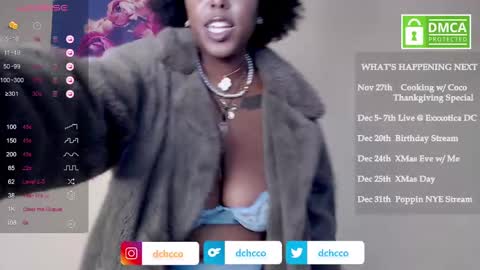Snapshot of dchcco chatting on November 14, 7:23 pm Duchess Coco - Coco Puffs online show from November 14, 7:23 pm