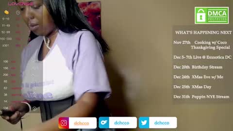 Snapshot of dchcco chatting on November 20, 1:50 am Duchess Coco - Coco Puffs online show from November 20, 1:50 am