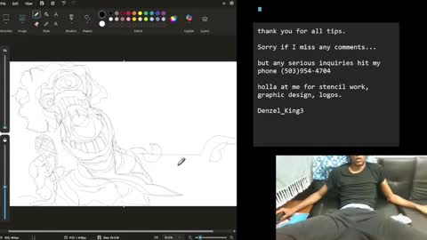 Denzel King3 online show from October 22, 9:47 pm