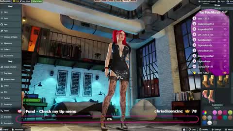 Snapshot of deshonesta chatting on March 7, 9:50 am The Goddess online show from March 7, 9:50 am