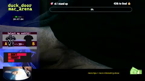 Snapshot of duck_door_mac_arena chatting on September 28, 6:46 pm duck_door_mac_arena online show from September 28, 6:46 pm