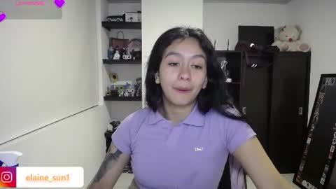 Snapshot of elaine_sun chatting on July 10, 3:44 am Elaine eli online show from July 10, 3:44 am
