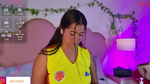 Snapshot of emmacrush chatting on June 23, 11:14 pm Welcome Im yosein Your love is my passion activate it with your tips and enjoy with me online show from June 23, 11:14 pm