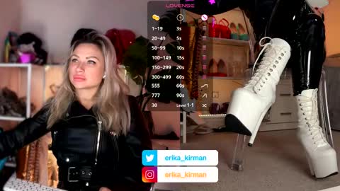 Snapshot of erika_kirman chatting on January 18, 10:08 am Erika online show from January 18, 10:08 am