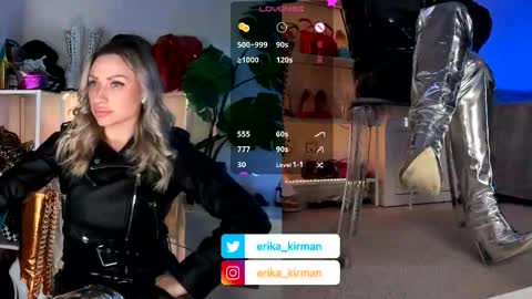 Snapshot of erika_kirman chatting on January 19, 2:10 pm Erika online show from January 19, 2:10 pm