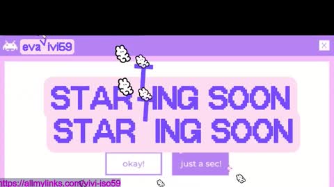 Snapshot of evavivi59 chatting on November 9, 9:24 pm Vivi online show from November 9, 9:24 pm