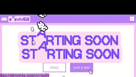 Snapshot of evavivi59 chatting on November 10, 10:20 pm Vivi online show from November 10, 10:20 pm