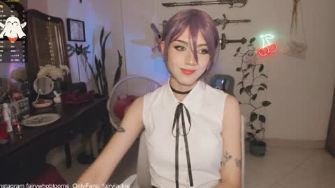 Snapshot of fairywhore chatting on January 3, 3:05 am Jackie Cosplayer online show from January 3, 3:05 am