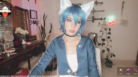 Snapshot of fairywhore chatting on January 27, 5:03 am Jackie Cosplayer online show from January 27, 5:03 am