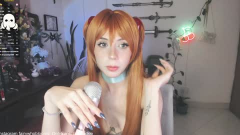 Snapshot of fairywhore chatting on January 31, 8:54 am Jackie Cosplayer online show from January 31, 8:54 am