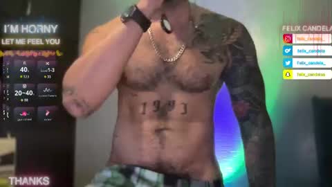 Snapshot of felix_candela chatting on August 7, 5:31 am Felix Candela online show from August 7, 5:31 am