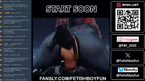 Snapshot of fetishboyfun chatting on February 1, 3:10 pm FetishBoyFun online show from February 1, 3:10 pm