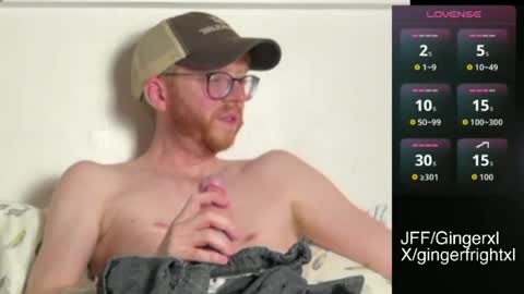 Snapshot of gingerxl chatting on July 28, 8:52 pm Ginger online show from July 28, 8:52 pm