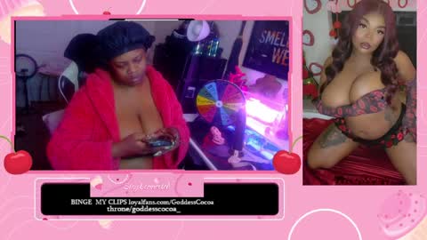Snapshot of goddesscocoaa chatting on March 30, 11:55 am Goddess Cocoa online show from March 30, 11:55 am