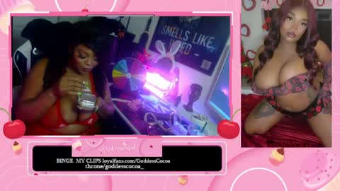 Snapshot of goddesscocoaa chatting on April 24, 3:20 am Goddess Cocoa online show from April 24, 3:20 am
