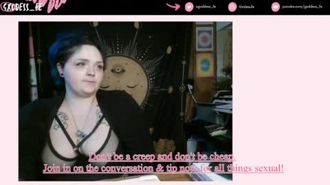 Snapshot of gxddess_fe chatting on June 23, 1:14 am Goddess Fe online show from June 23, 1:14 am