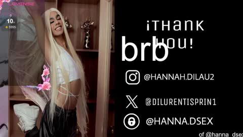 hannah dilau  online show from April 29, 5:30 pm