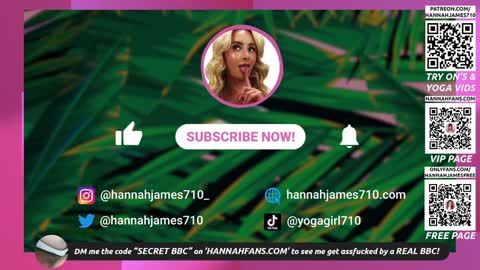 Hannah James online show from January 22, 4:33 pm