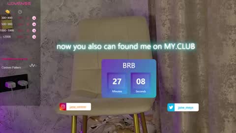 your kitty JANE roawww online show from January 12, 11:07 am