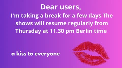 Jenny online show from June 6, 6:45 pm
