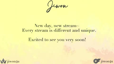Jiwon online show from May 1, 9:08 pm