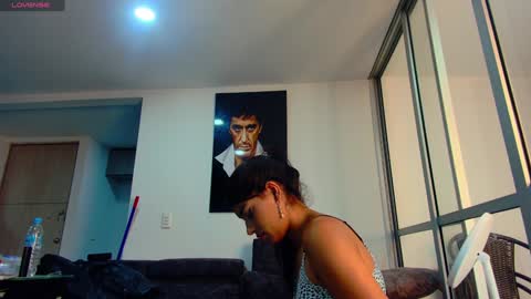 Snapshot of latin_couple77 chatting on January 27, 5:36 am Sara y Andy online show from January 27, 5:36 am