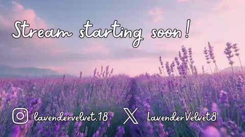 Lavender online show from April 2, 2:15 pm