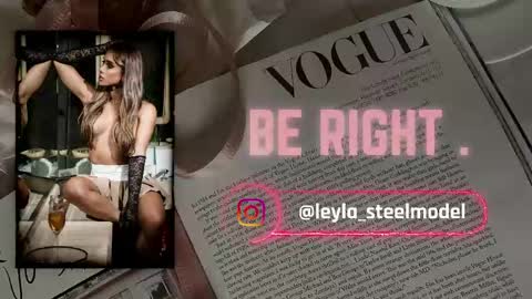 INSTA leylasteel model         online show from April 1, 11:55 am
