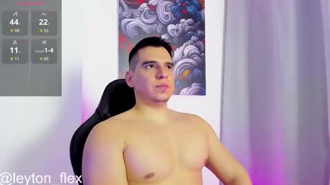 Snapshot of leyton_flexx chatting on December 4, 12:20 am L E Y T O N online show from December 4, 12:20 am