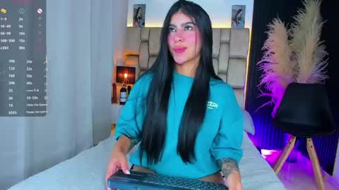Snapshot of little__sophie18 chatting on June 3, 7:30 pm Sophie ---- connected from 1400 to 2100 Colombia time online show from June 3, 7:30 pm