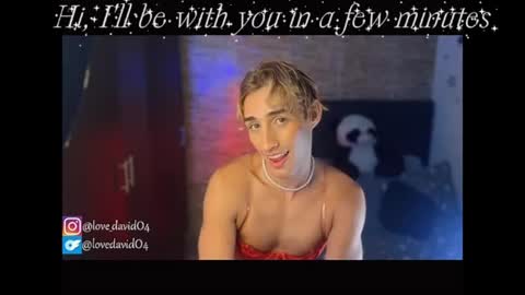 Snapshot of lovedavido04 chatting on July 17, 8:35 pm Angel David online show from July 17, 8:35 pm