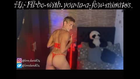 Snapshot of lovedavido04 chatting on July 25, 9:34 pm Angel David online show from July 25, 9:34 pm