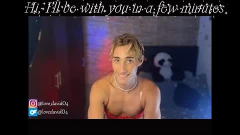 Snapshot of lovedavido04 chatting on August 2, 7:45 pm Angel David online show from August 2, 7:45 pm